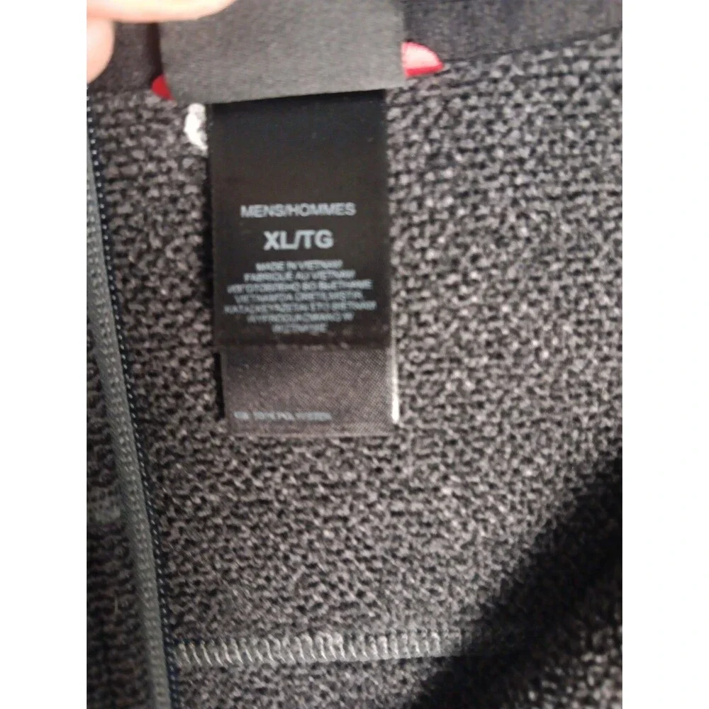 The North Face Gray Textured Cap Rock 1/4 Zip Fleece Sweater Size XL